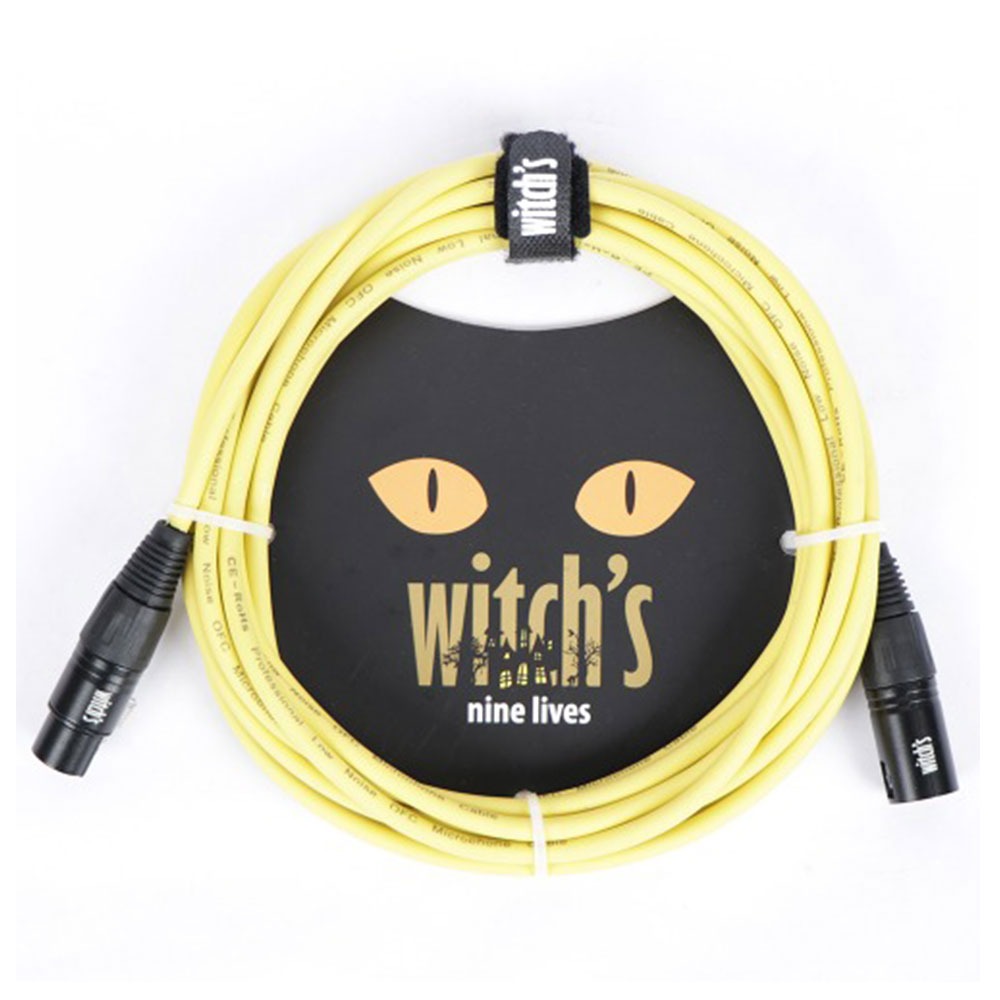 witch&#039;s nine lives 마이크 케이블 MIC CABLE YELLOW (1.5m/3m/5m)